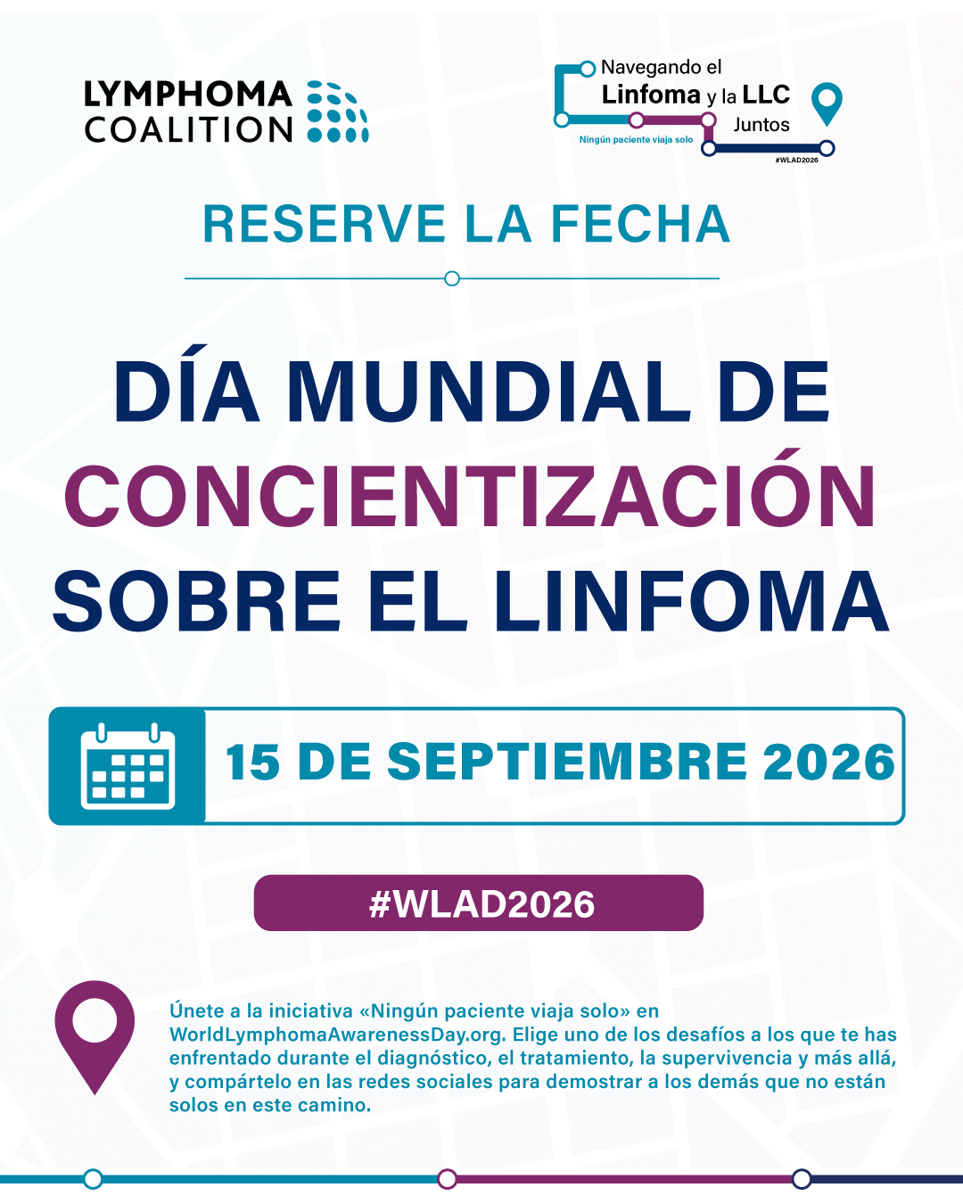 Save the Date Dia Mundial Linfoma 2026